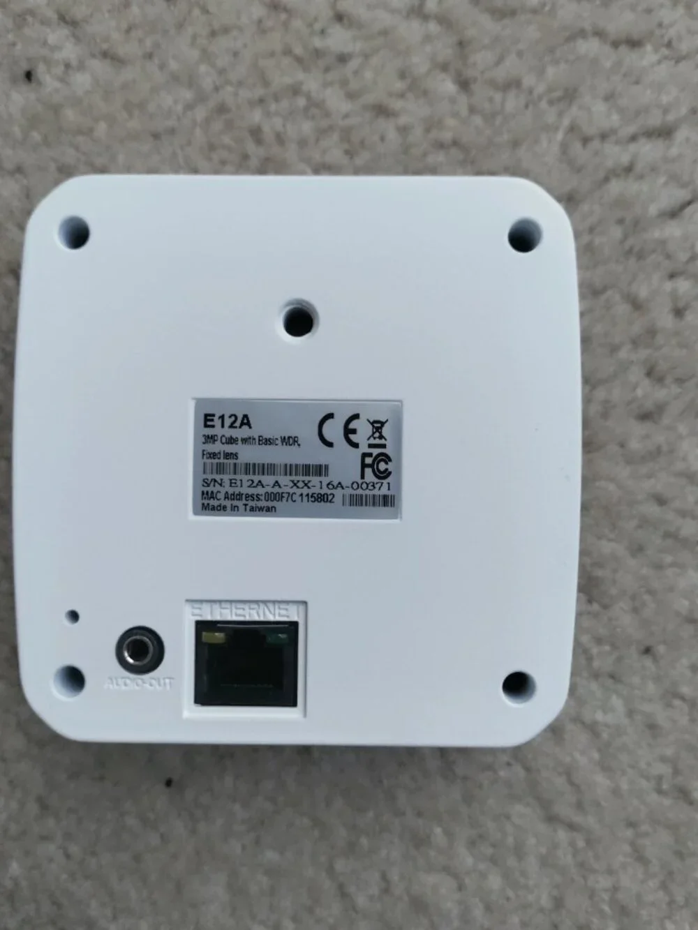 ACTi E12A Cube Camera 3MP Full HD 1080p PoE VGUC - Discontinued